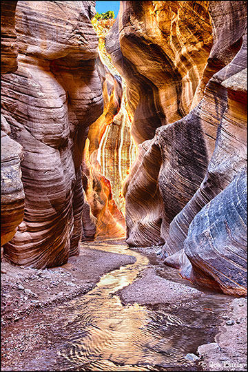 sandstone slot canyon