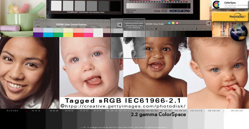 srgb tagged color chart