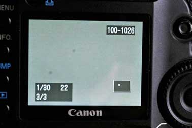 Canon 5D LCD spots